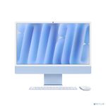 Apple iMac 24-inch 2024 [MD2T4X/A] (КЛАВ.РУС.ГРАВ.) Blue 24" Retina 4.5K {(4880x2520) M4 10C CPU 10C GPU/24GB/512GB SSD/Ethernet(RJ45)/рекоменд.переход.1979059/1991284}