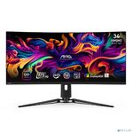 MSI MAG 34\" 341CQP QD-OLED {QD-OLED Curved 3440x1440 175Hz 0.03ms 21:9 178/178 250cd 1500000:1 10bit 2xHDMI2.1 DisplayPort1.4 USB-C(15W, DP) 2xUSB2.0 FreeSync(PremPro)}