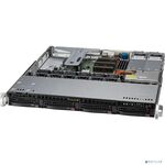 Supermicro SYS-510T-MR 1U, 2x400W, LGA1200, iC256, 4xDDR4 ECC, 4x3.5\" bays, 2x1GbE, IPMI