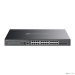TP-Link SG5428XMPP Omada 24-портовый гигабитный стекируемый управляемый РоЕ++ коммутатор уровня L3 с 4 SFP+ слотами 10G
