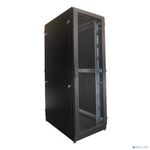 ЦМО Шкаф серверный напольный 48U (600 х 1200) дверь перфорированная, задние двойные перфорированные, цвет черный ШТК-М-48.6.12-48АА-9005