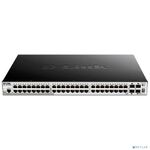 D-Link DGS-1510-52XMP/A1A PROJ Управляемый L2+ стекируемый коммутатор с 48 портами 10/100/1000Base-T и 4 портами 10GBase-X SFP+ (48 портов PoE 802.3af/at, PoE-бюджет 370 Вт; 740 Вт с DPS-700)