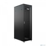 NTSS Шкаф напольный универсальный серверный NTSS R 42U 600х1000мм, 4 профиля 19, двери перфорированная и перфорированная двухстворчатая, боковые стенки съемные, регулируемые опоры, разобранный, черный